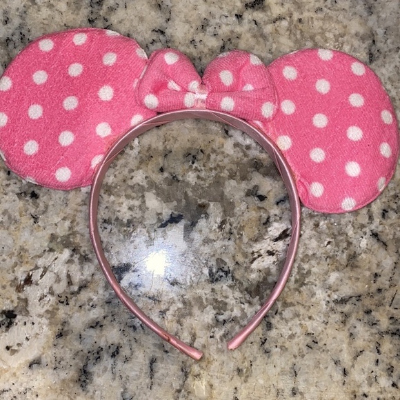 Disney pink polka dot Minnie Mouse ears headband​​ - Picture 2 of 4